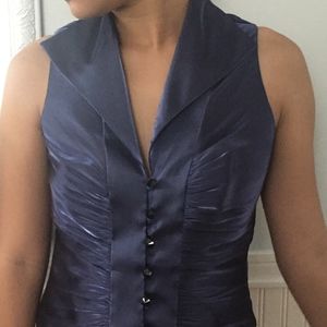 Satin Purple Vest